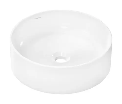 Hansgrohe-HG-Xuniva-S-Aufsatzwaschtisch-400-400-ohne-Hahnloch-und-Ueberlauf-SmartClean-Weiss-61071450 gallery number 1